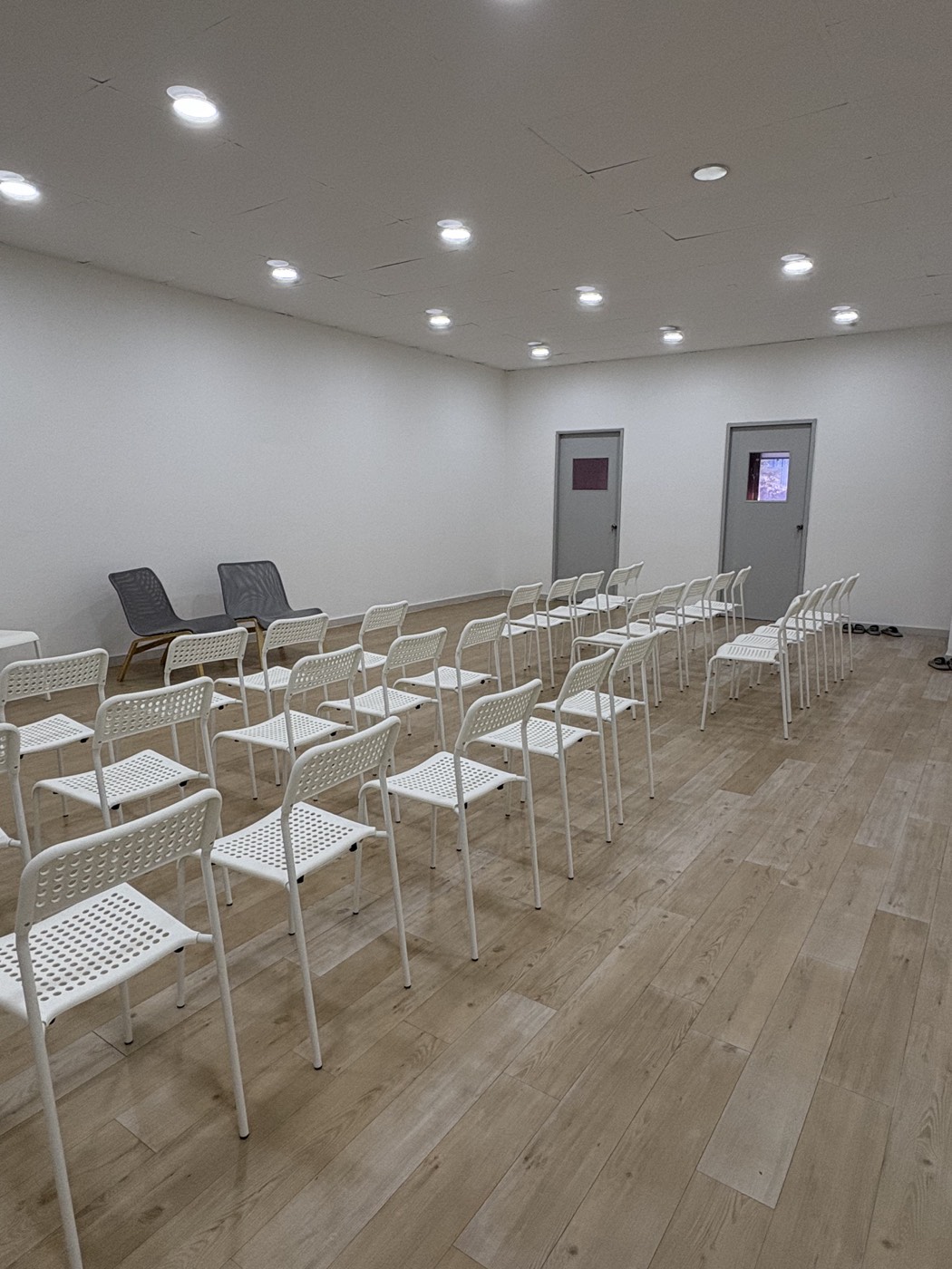 Workshop and training space with flexible seating